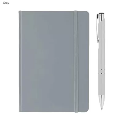 Alison Aluminium Notebook and Pen Gift Set