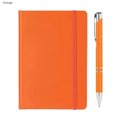 Alison Aluminium Notebook and Pen Gift Set