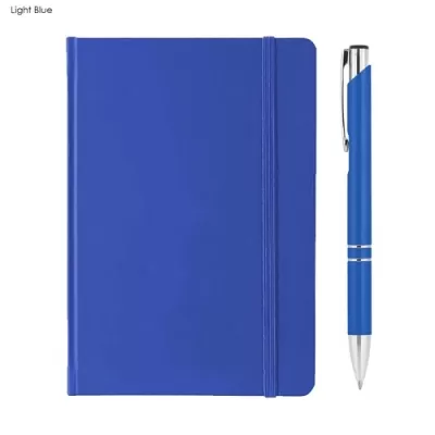 Alison Aluminium Notebook and Pen Gift Set