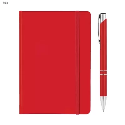 Alison Aluminium Notebook and Pen Gift Set