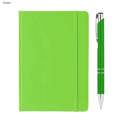 Alison Aluminium Notebook and Pen Gift Set