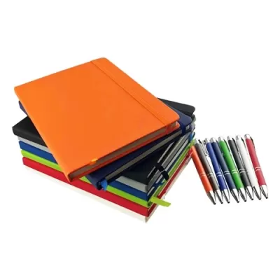 Alison Aluminium Notebook and Pen Gift Set
