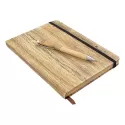 Wood Look Notebook and Pen Gift Set
