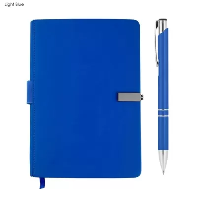 Derly Metal Notebook and Pen Gift Set