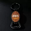 Autumn Round Wood Bottle Opener