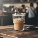 Puccino 350ml Glass Ice Coffee Cup