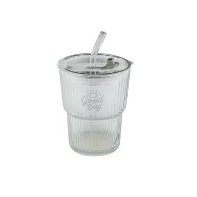 Puccino 350ml Glass Ice Coffee Cup