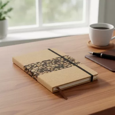 Coffee Grounds Cork Notebook