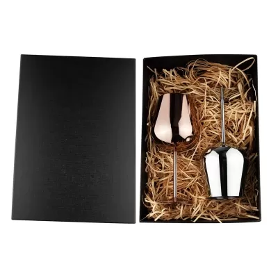 Bula Vinaka Stainless Steel Wine Glass Gift Set