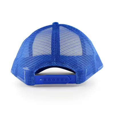 White Front 5 Panel Poly Mesh Trucker Cap