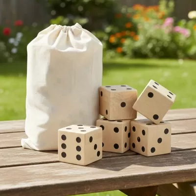 Wooden Yard Dice Set