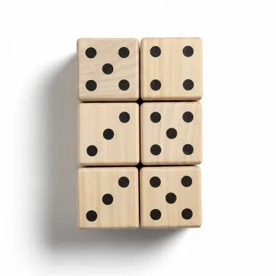 Wooden Yard Dice Set