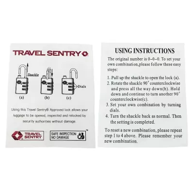 Portable TSA Lock Zinc Alloy Suitcase