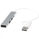 Alkaid 4-Port Recycled USB-A and Type-C USB Hub