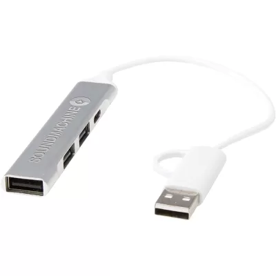 Alkaid 4-Port Recycled USB-A and Type-C USB Hub