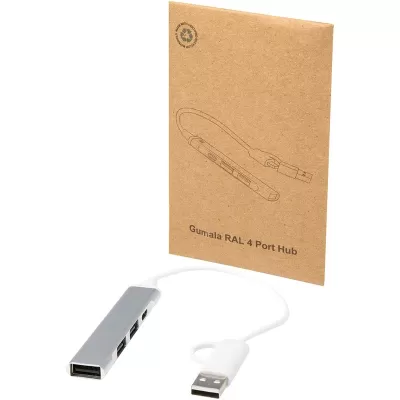 Alkaid 4-Port Recycled USB-A and Type-C USB Hub