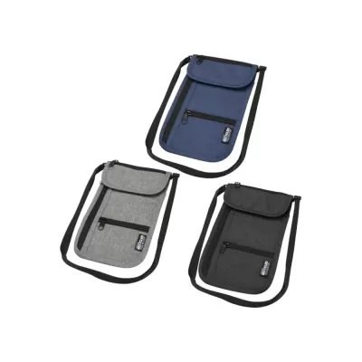 branded Ross Recycled Smart Poly Travel Pouch, from our range of promotional Travel Waist Bags