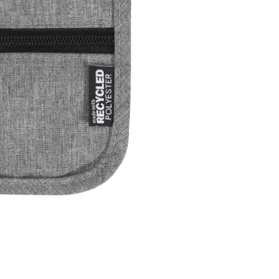branded Ross Recycled Smart Poly Travel Pouch, from our range of promotional Travel Waist Bags
