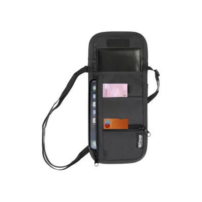 branded Ross Recycled Smart Poly Travel Pouch, from our range of promotional Travel Waist Bags