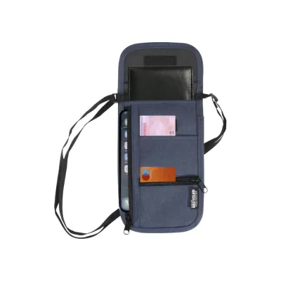 branded Ross Recycled Smart Poly Travel Pouch, from our range of promotional Travel Waist Bags