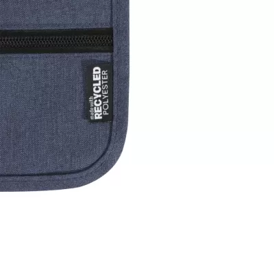 branded Ross Recycled Smart Poly Travel Pouch, from our range of promotional Travel Waist Bags