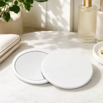 Glider Slider Round ABS Makeup Mirror