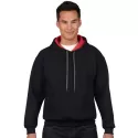 branded Heavy Blend Adult Contrast Hooded Sweatshirt, from our range of promotional Fleece Tops