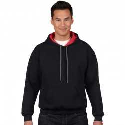 branded Heavy Blend Adult Contrast Hooded Sweatshirt, from our range of promotional Fleece Tops