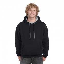branded Heavy Blend Adult Contrast Hooded Sweatshirt, from our range of promotional Fleece Tops