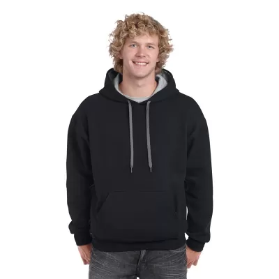 branded Heavy Blend Adult Contrast Hooded Sweatshirt, from our range of promotional Fleece Tops