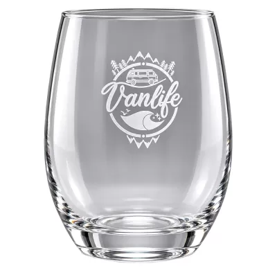 Single 450ml Stemless Wine Glass