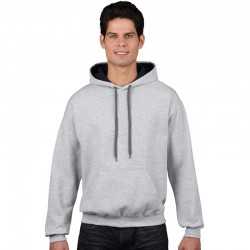 branded Heavy Blend Adult Contrast Hooded Sweatshirt, from our range of promotional Fleece Tops