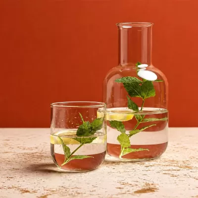 Amelie 850ml Glass Carafe and Cup Set