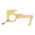 No Contact Brass Keyring