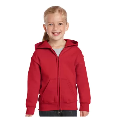 branded Heavy Blend Youth Full Zip Hooded Sweatshirt, from our range of promotional Fleece Tops