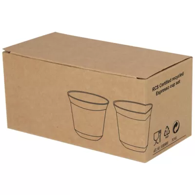 Duo Recycled Stainless Steel Espresso Cup Set