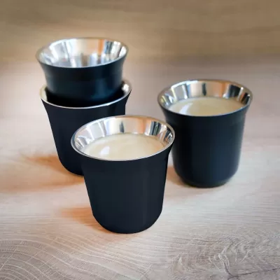 Duo Recycled Stainless Steel Espresso Cup Set