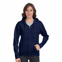 Fleece Tops - Heavy Blend Missy Fit Full Zip Hooded Sweatshirt