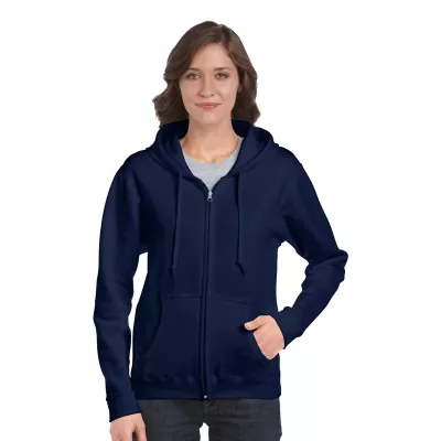 branded Heavy Blend Missy Fit Full Zip Hooded Sweatshirt, from our range of promotional Fleece Tops