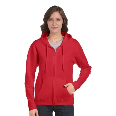 branded Heavy Blend Missy Fit Full Zip Hooded Sweatshirt, from our range of promotional Fleece Tops