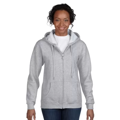 branded Heavy Blend Missy Fit Full Zip Hooded Sweatshirt, from our range of promotional Fleece Tops