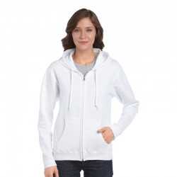 Fleece Tops - Heavy Blend Missy Fit Full Zip Hooded Sweatshirt