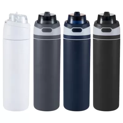 Elvin Recycled Stainless Flip Straw 900ml Drink Bottle