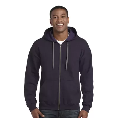 branded Heavy Blend Vintage Classic Adult Full Zip Hooded Sweatshirt, from our range of promotional Fleece Tops