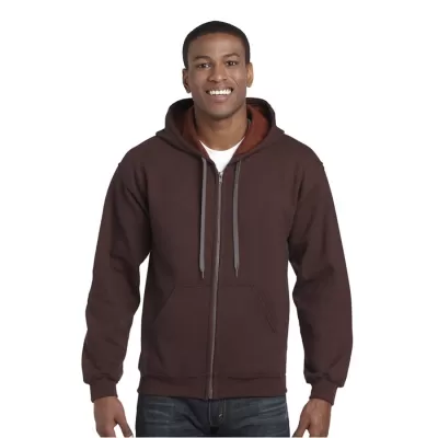 branded Heavy Blend Vintage Classic Adult Full Zip Hooded Sweatshirt, from our range of promotional Fleece Tops