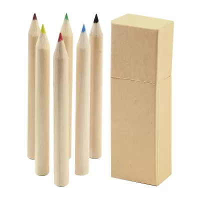 6 Piece Coloured Pencil Set