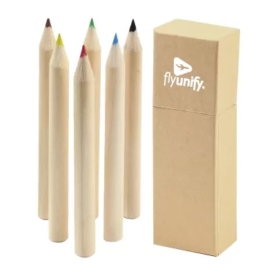 6 Piece Coloured Pencil Set