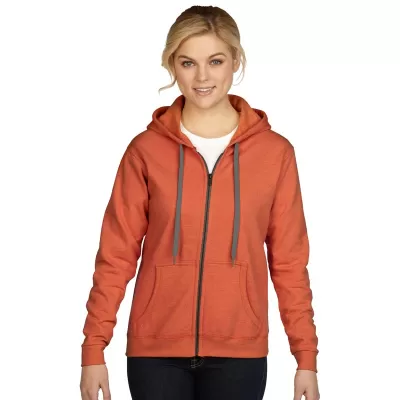 branded Heavy Blend Vintage Classic Missy Fit Full Zip Hooded Sweatshirt, from our range of promotional Fleece Tops