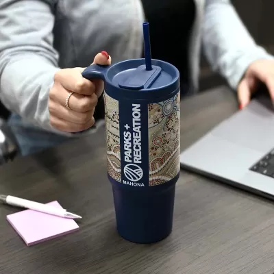The Tilly Recycled 900ml Stainless Steel Travel Mug