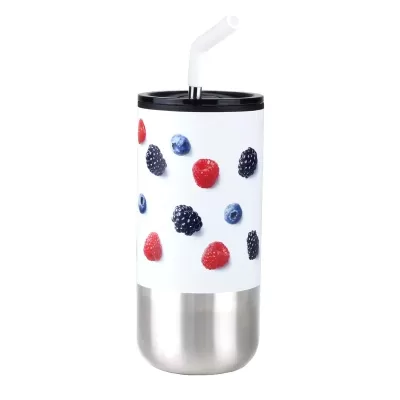 Lagom 470ml Stainless Steel Tumbler with SS Straw